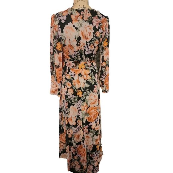 STELLA & JULIE Floral V Neck Dress Size 12 NWOT - Picture 4 of 10